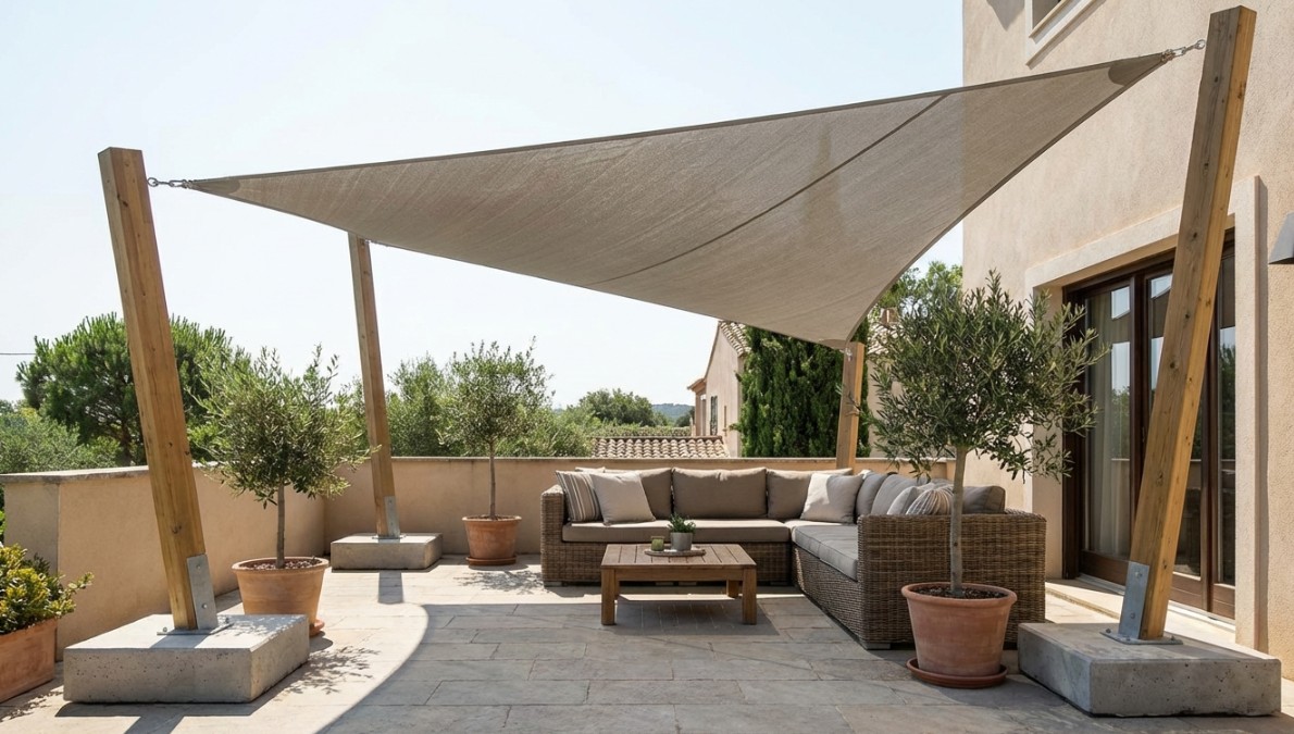Voile ombrage sur mesure